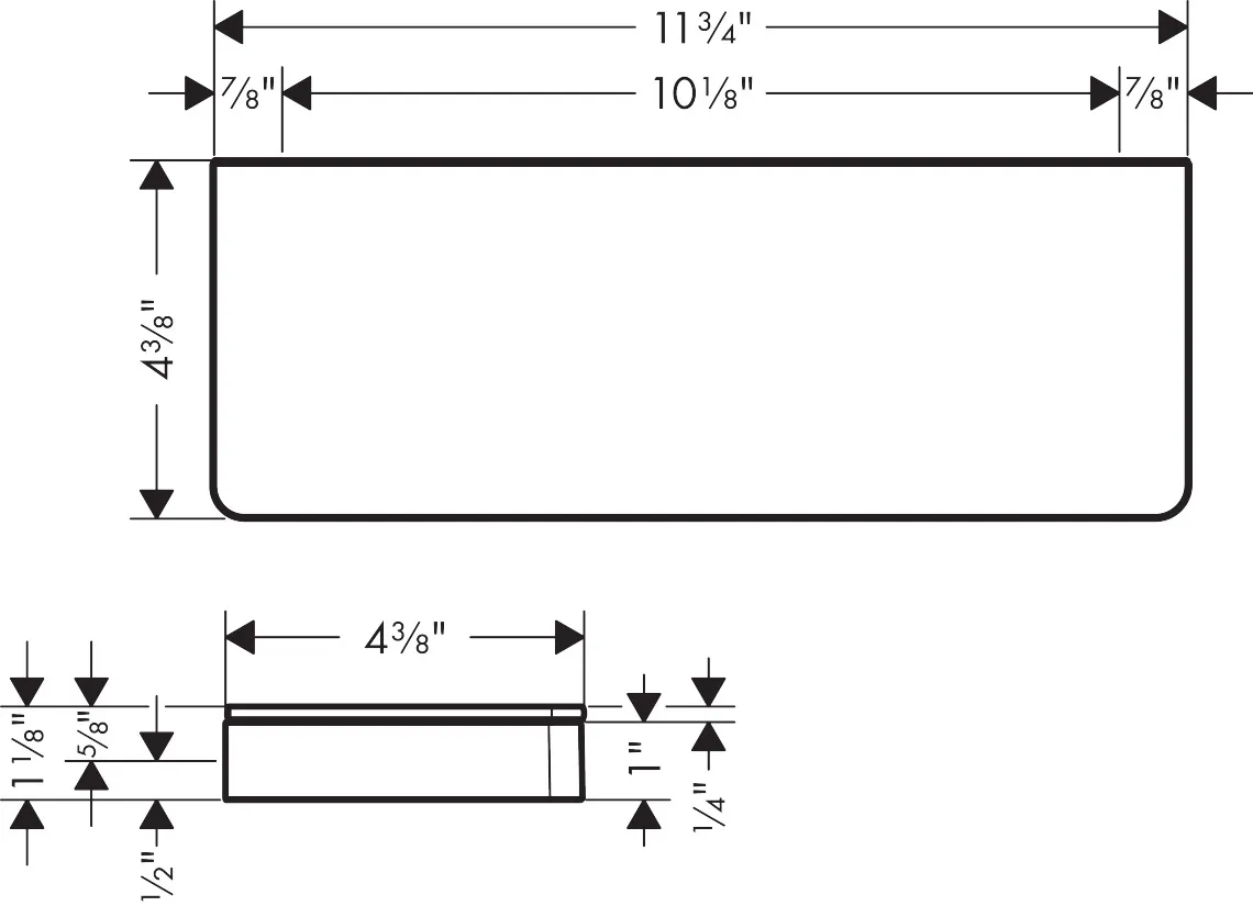 Ablage Axor Universal Accessories 300mm chrom
