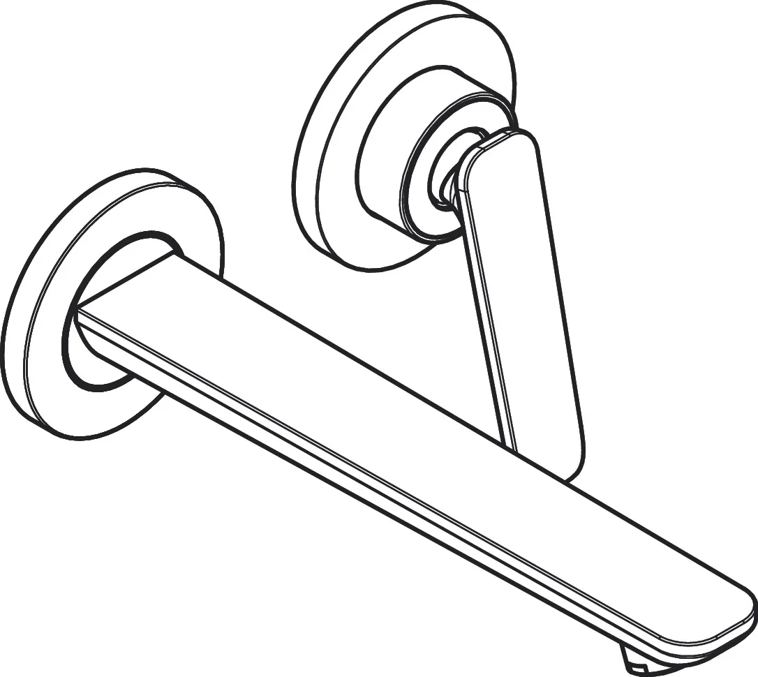 Einhand-Waschtischarmatur „Axor Citterio C“ Ausladung 193 mm in Brushed Brass