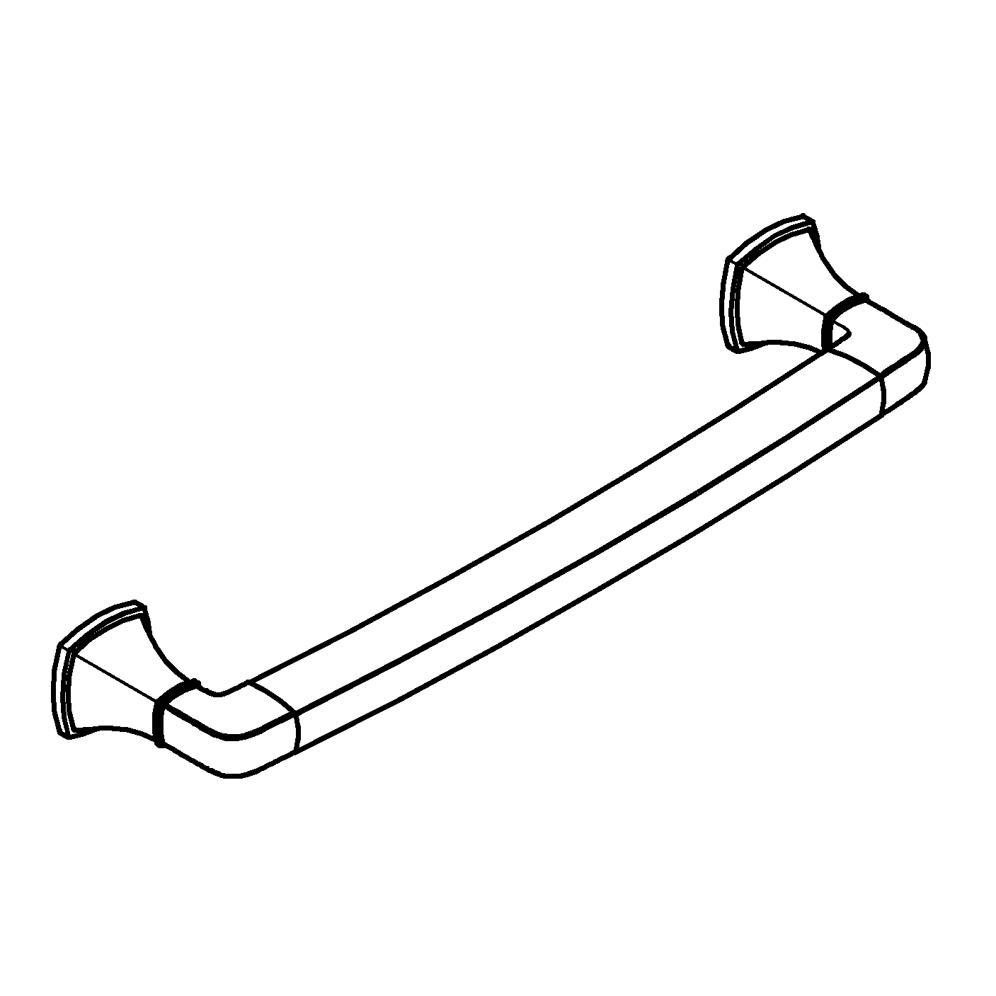 Wannengriff Grandera 40960, chrom
