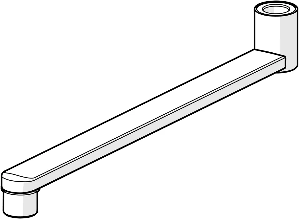 Auslauf 2900 L=300 Ausladung 300 mm Chrom Auslauf 2900 L=300 Ausladung 300 mm Chrom