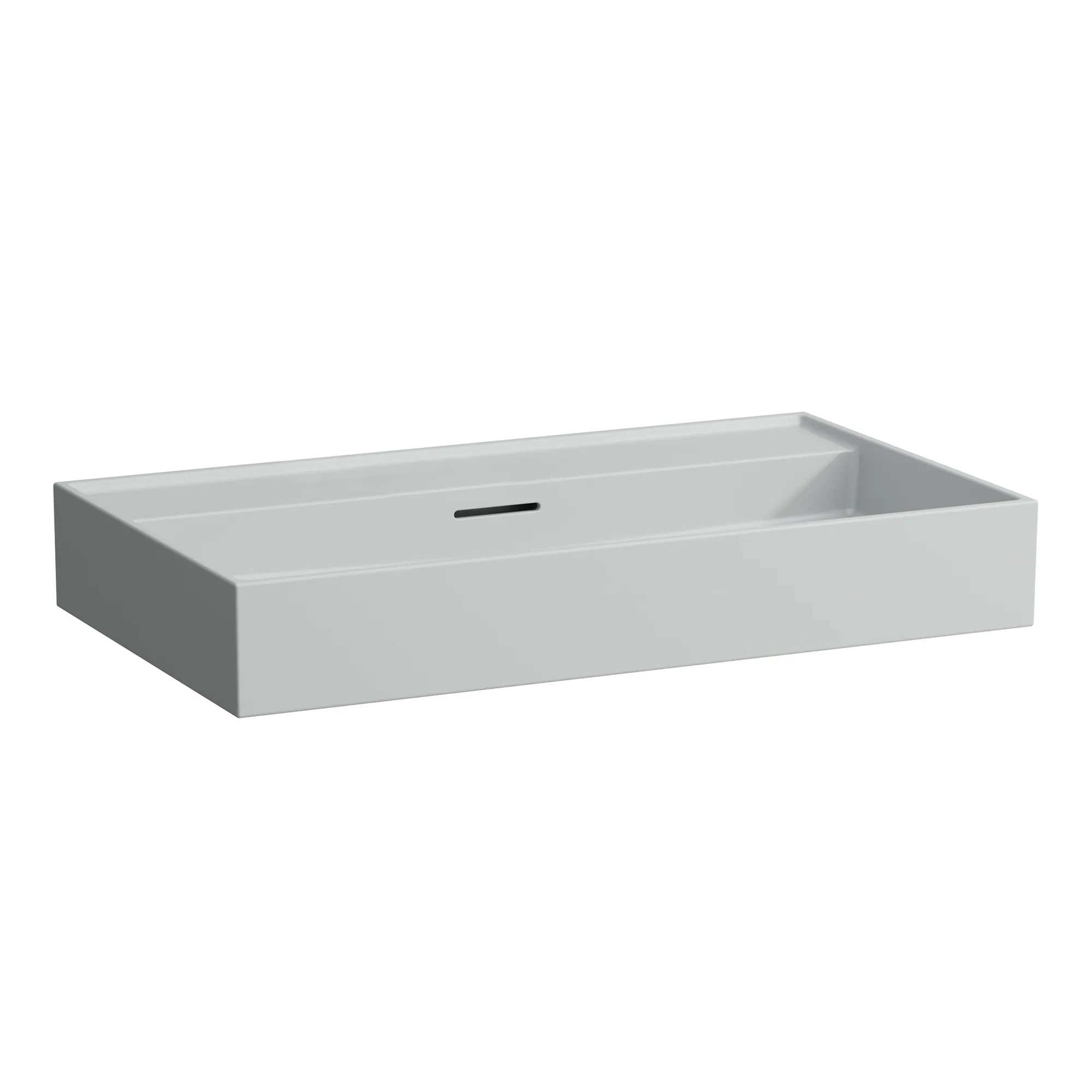 Laufen Aufsatz-Waschtisch KARTELL Laufen, 460x800x145 mm, grau matt, Standardablauf mit Überlauf Laufen Aufsatz-Waschtisch KARTELL Laufen, 460x800x145 mm, grau matt, Standardablauf mit Überlauf