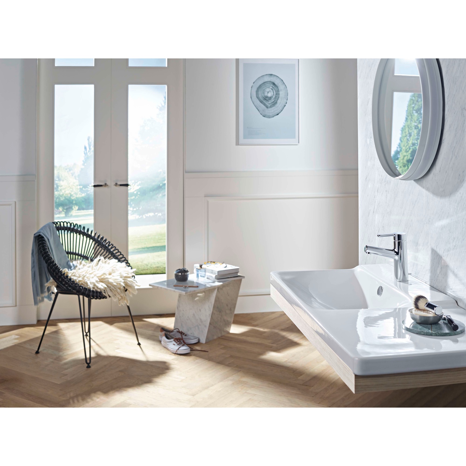 Einhand-Waschtischarmatur „Designo Style“ Ausladung 119 mm in Chrom Einhand-Waschtischarmatur „Designo Style“ Ausladung 119 mm in Chrom