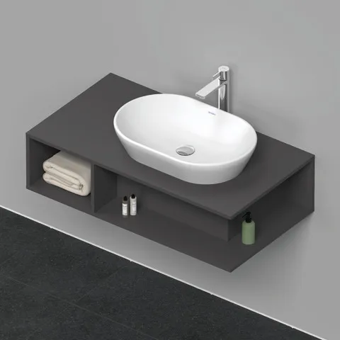 Duravit Waschtischunterschrank wandhängend „D-Neo“ 100 × 26 × 55 cm Graphit Matt
