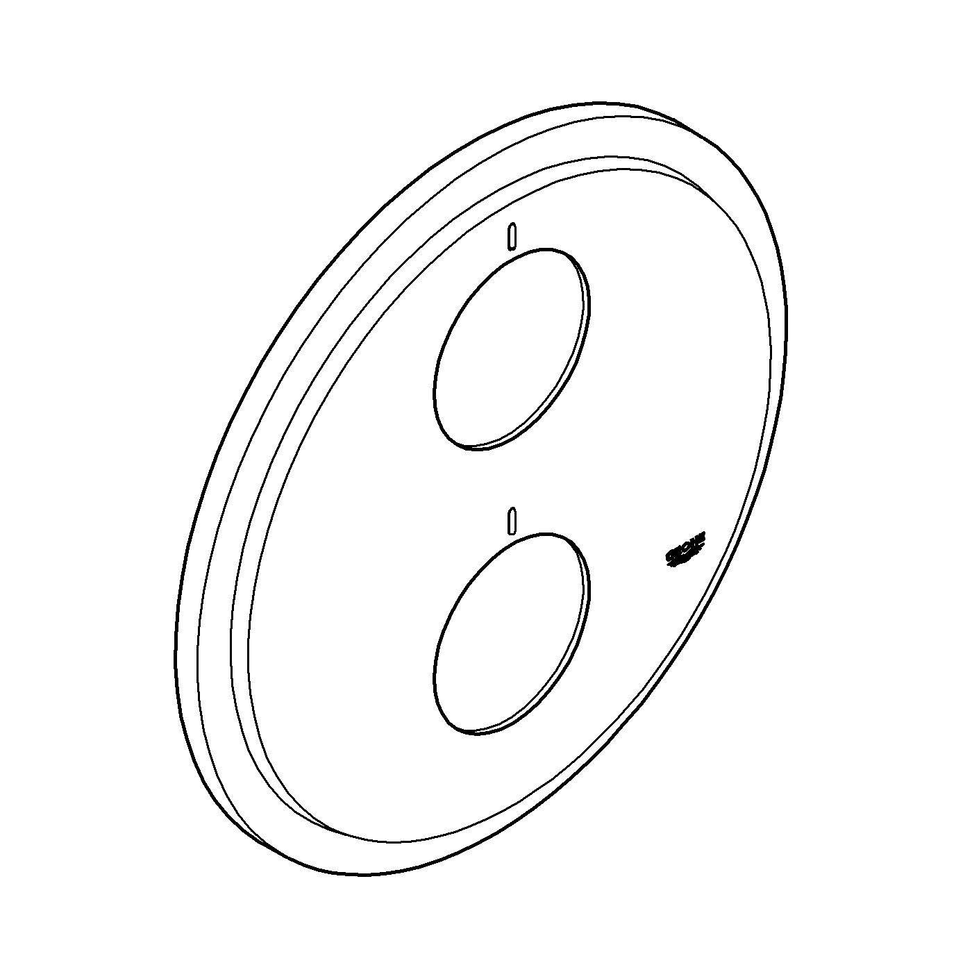 Rosette 47326, für Atrio 19 135 - 19 137, 19 144 - 19 146, chrom