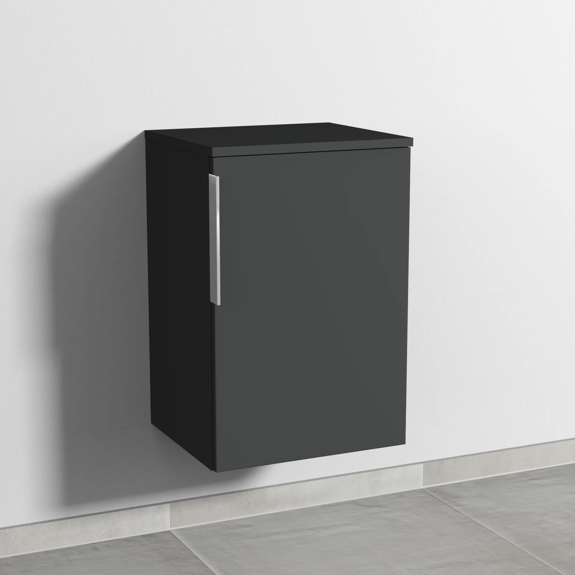 Sanipa Unterschrank „3way“ 400 × 580 × 345 mm in Graphit (matt), Anschlag rechts