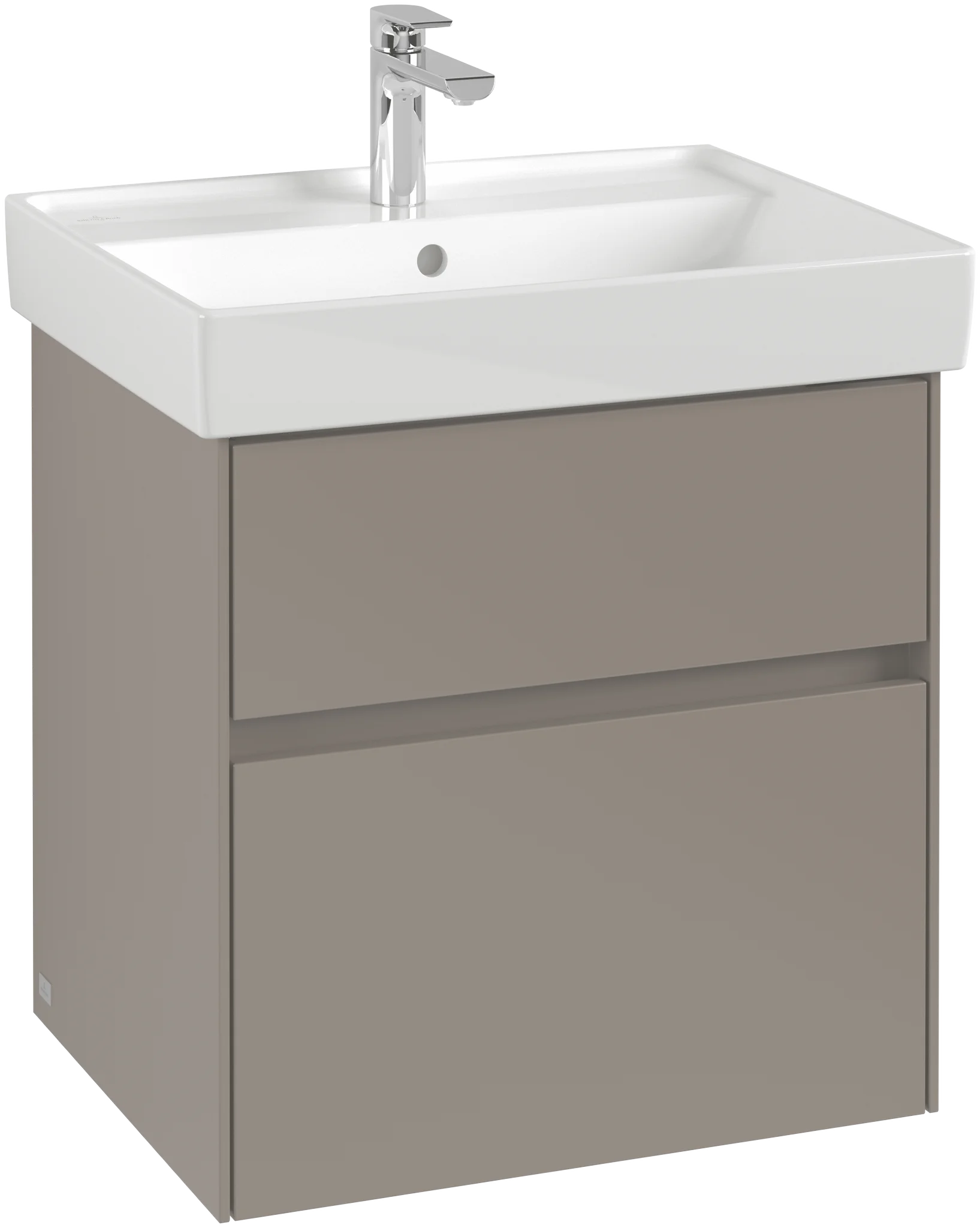 Villeroy & Boch Waschbeckenunterschrank Collaro C00800, Eckig Glossy White, 554x546x444 mm, 1 Waschbecken, SoftClosing, 2 Auszüge Villeroy & Boch Waschbeckenunterschrank Collaro C00800, Eckig Glossy White, 554x546x444 mm, 1 Waschbecken, SoftClosing, 2 Auszüge
