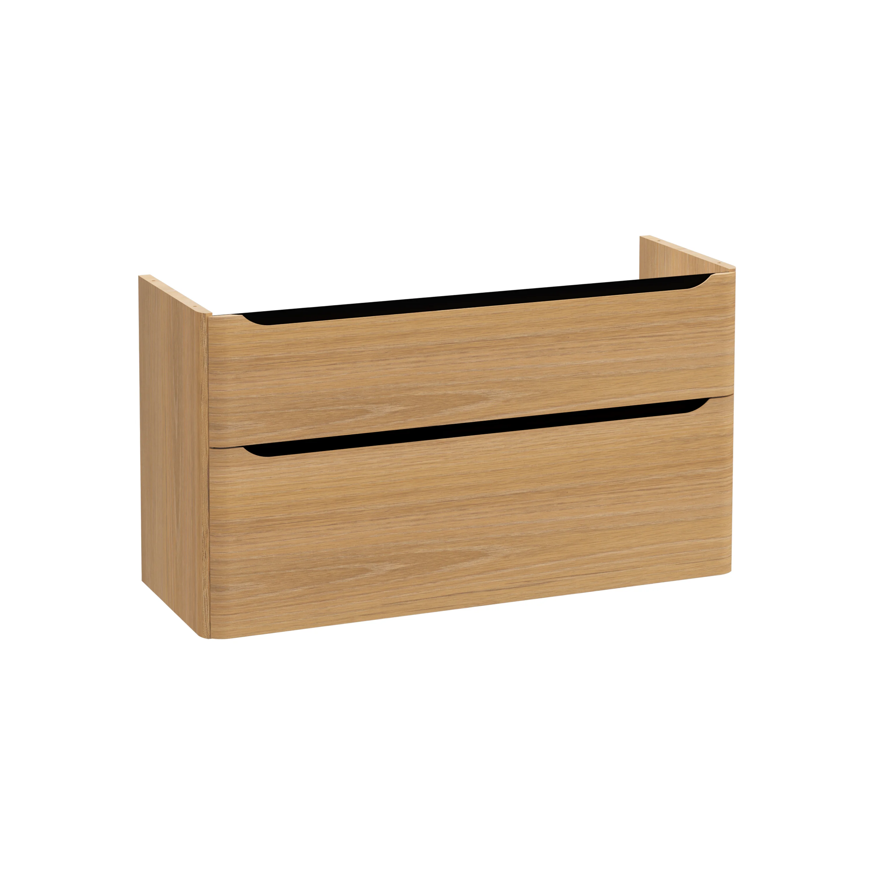 New Integra Round Waschtischunterschrank mit 2 Vollauszügen 117 x 45 x 65 cm (BxTxH) Eiche Gold New Integra Round Waschtischunterschrank mit 2 Vollauszügen 117 x 45 x 65 cm (BxTxH) Eiche Gold