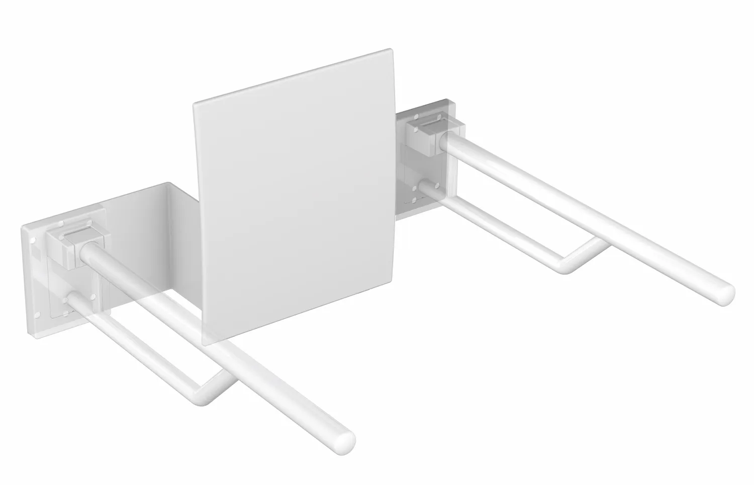 Rückenstütze für Wandstütz- u. Stützklappgriffe 950.50. signalweiß Rückenstütze für Wandstütz- u. Stützklappgriffe 950.50. signalweiß