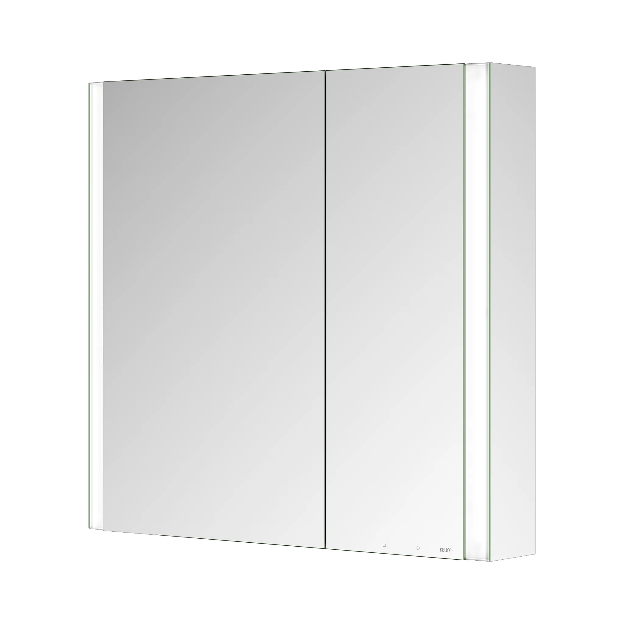 KEUCO Wandvorbau Spiegelschrank „Somaris“ Verspiegelt, Aufputz, mit Spiegelheizung 800 × 710 × 127 mm