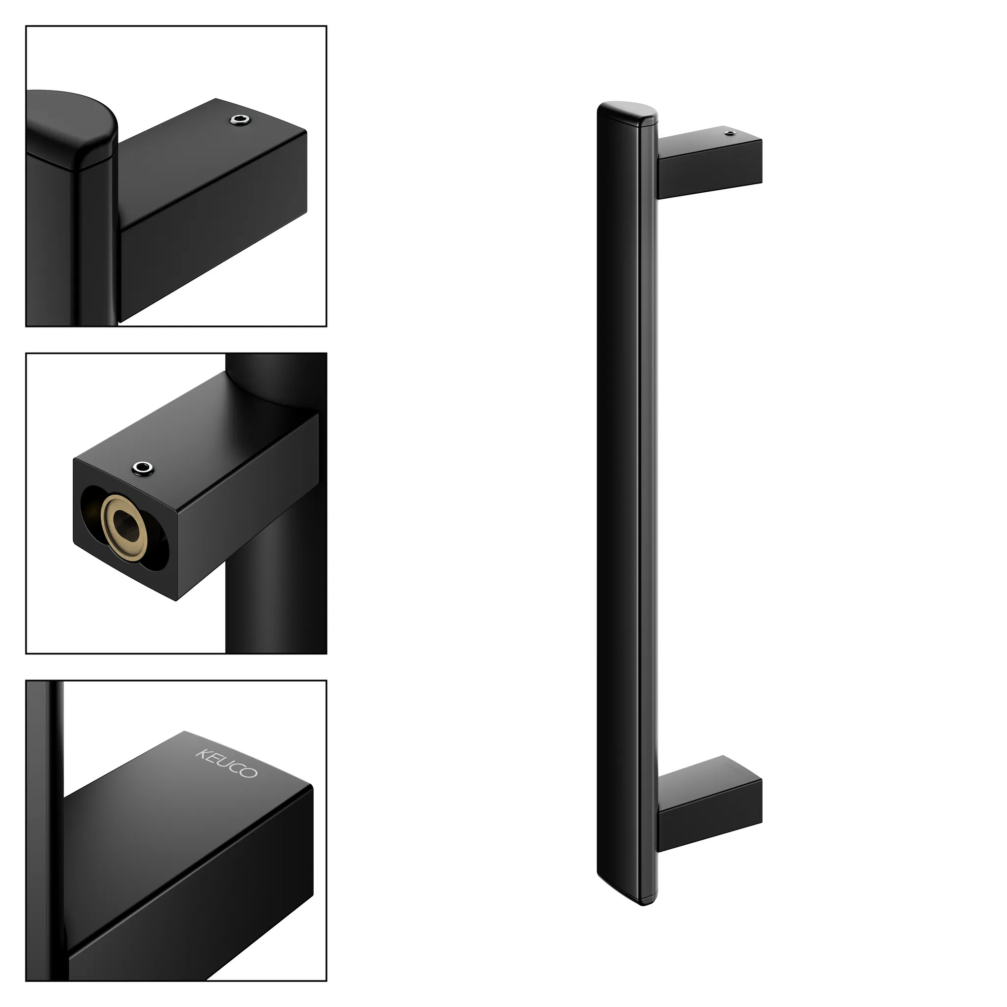 KEUCO AXESS Haltegriff zur senkrechten Montage 400 mm schwarz matt KEUCO AXESS Haltegriff zur senkrechten Montage 400 mm schwarz matt