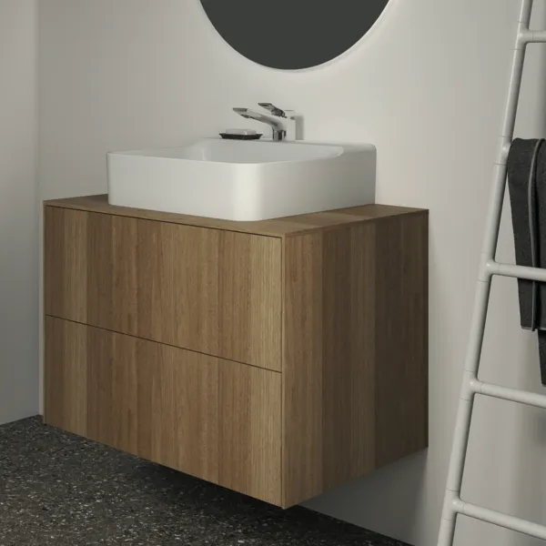 Ideal Standard Waschtischunterschrank Conca, Walnuss Dunkel Ideal Standard Waschtischunterschrank Conca, Walnuss Dunkel