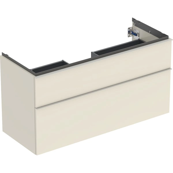 Geberit Waschtischunterschrank „iCon“ sand-grau / lackiert hochglänzend