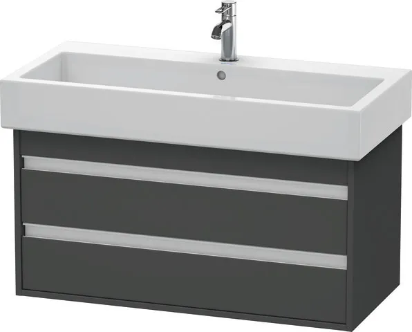 Duravit Waschtischunterschrank wandhängend „Ketho“ 95 × 48 × 44 cm Graphit Matt Duravit Waschtischunterschrank wandhängend „Ketho“ 95 × 48 × 44 cm Graphit Matt