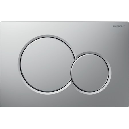 Sigma01 Betätigungsplatte für 2-Mengen-Spülung: chrom matt / easy-to-clean-beschichtet Sigma01 Betätigungsplatte für 2-Mengen-Spülung: chrom matt / easy-to-clean-beschichtet