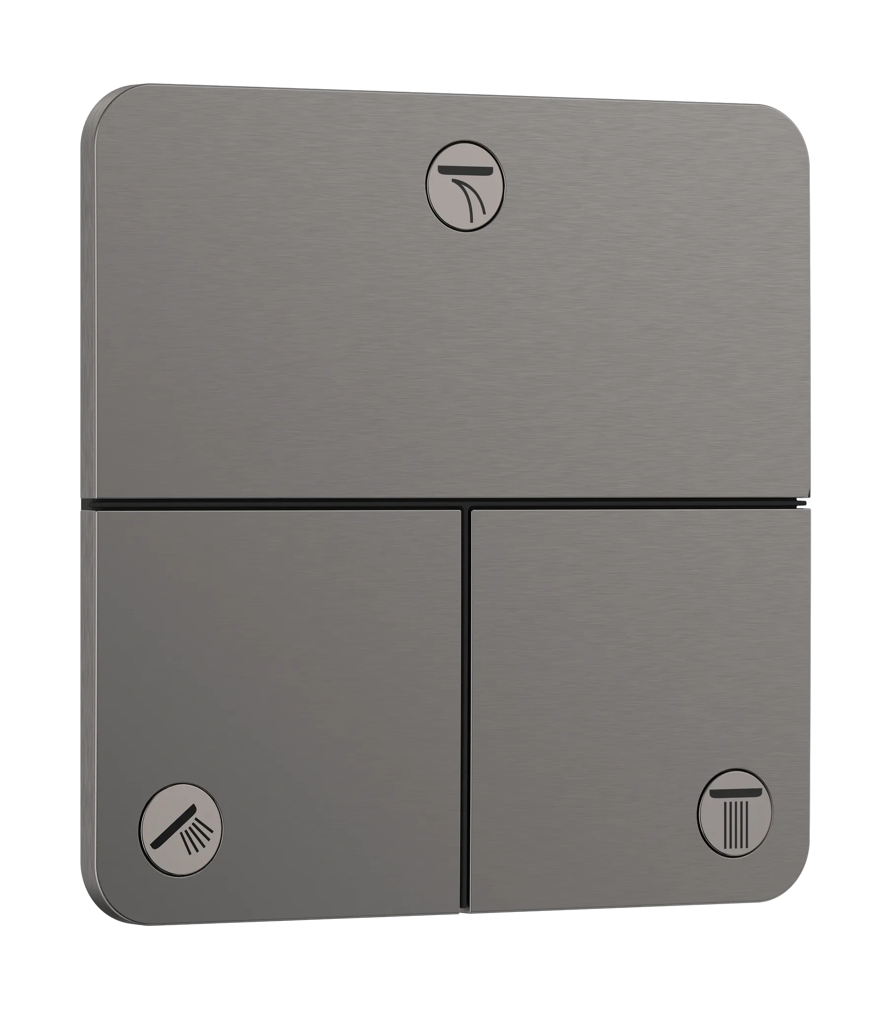 Hansgrohe ShowerSelect Comfort Q Ventil Unterputz für 3 Verbraucher Brushed Black Chrome Hansgrohe ShowerSelect Comfort Q Ventil Unterputz für 3 Verbraucher Brushed Black Chrome