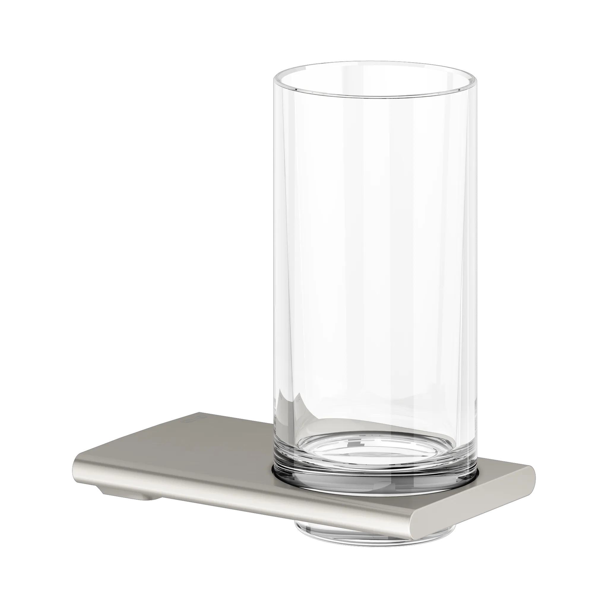 Edition 400 11550059000 Glashalter mit Echtkristall-Glas Nickel gebürstet