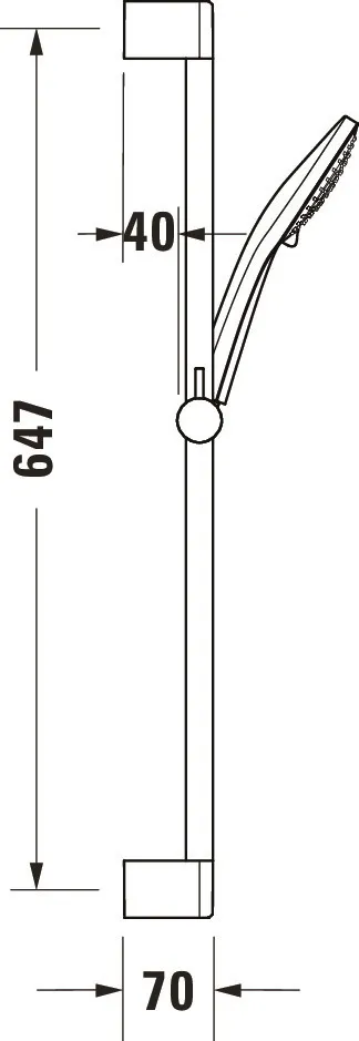 Brausegarnitur Brausen und Zubehör Brauseset „ZubehörArmaturen“ in Schwarz (matt)
