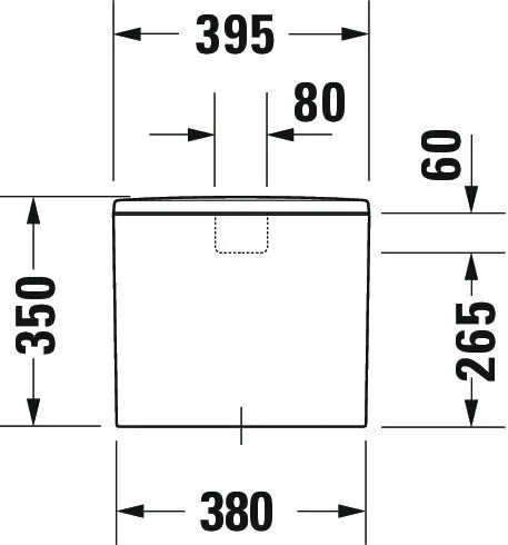 Spülkasten „ME by Starck“ 39,5 × 35 × 18 cm Spülkasten „ME by Starck“ 39,5 × 35 × 18 cm