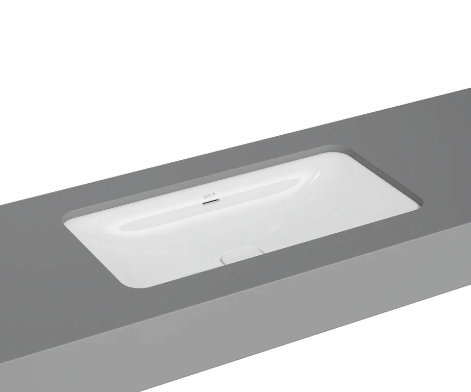 VitrA New Metropole Unterbauwaschtisch rechteckig 80x40 cm Weiß Hochglanz