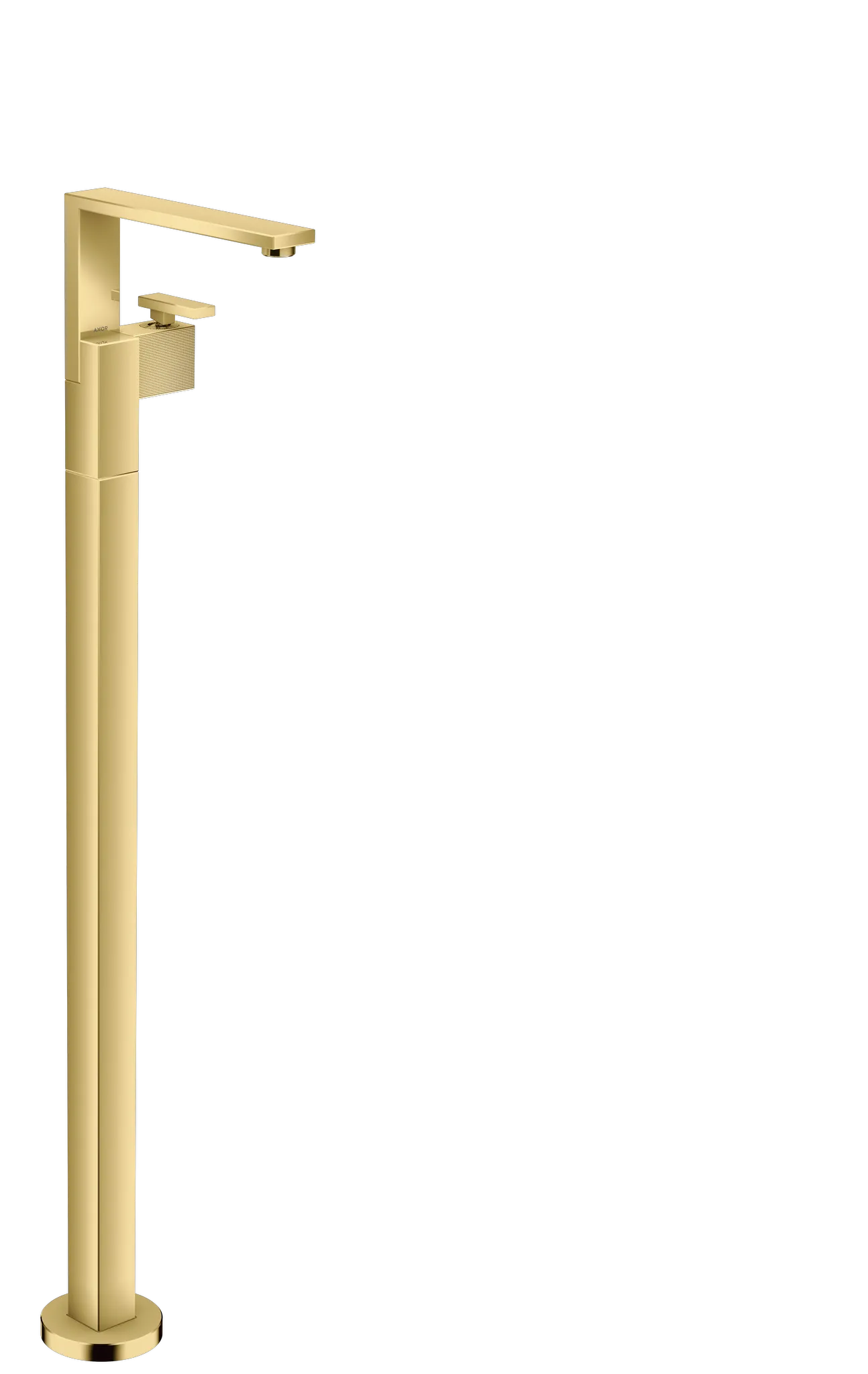 Hansgrohe AXOR Edge Einhebel-Waschtischmischer bodenstehend mit Push-Open Ablaufgarnitur - Diamantschliff, Polished Gold Optic Hansgrohe AXOR Edge Einhebel-Waschtischmischer bodenstehend mit Push-Open Ablaufgarnitur - Diamantschliff, Polished Gold Optic