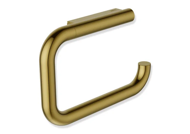 HEWI WC-Papierhalter Serie 480, PVD gold glänzend, Edelstahl, 158 mm breit, 105 mm hoch, Durchmesser 15 mm
