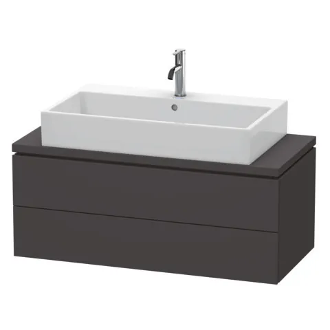 Duravit Waschtischunterschrank wandhängend „L-Cube“ 102 × 40 × 47,7 cm Graphit Supermatt