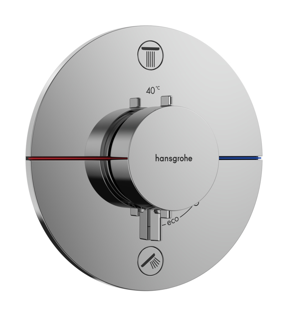 ShowerSelect Comfort S Thermostat Unterputz für 2 Verbraucher Chrom