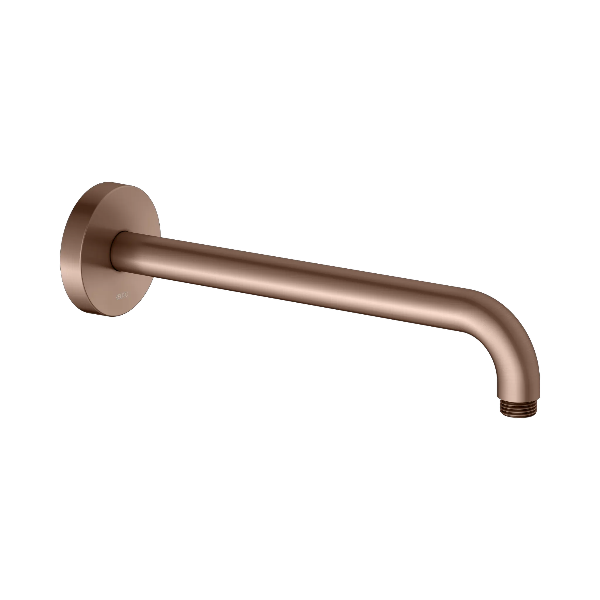 Brausen und Brausezubehör Brausearm Wandanschluss 300 mm Rotgold gebürstet