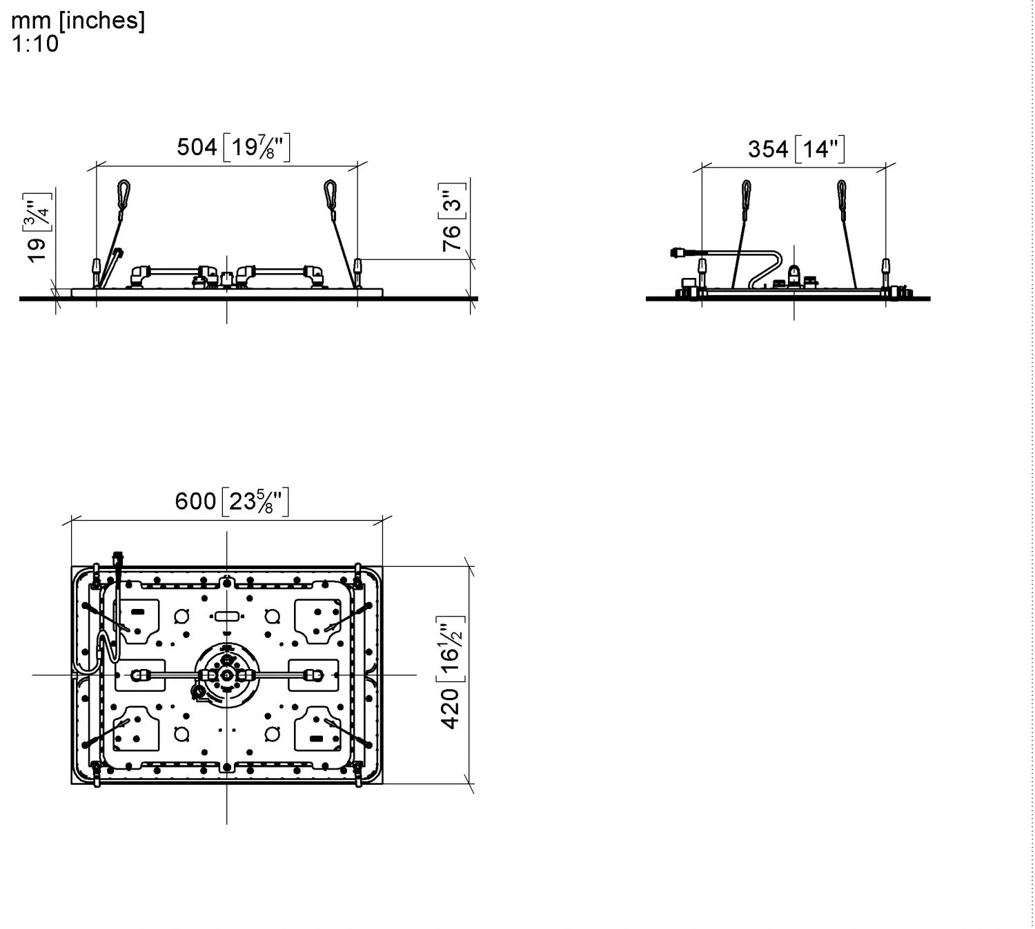 Dornbracht SERENITY SKY Regenpaneel für Deckeneinbau mit Licht FlowReduce - Chrom Dornbracht SERENITY SKY Regenpaneel für Deckeneinbau mit Licht FlowReduce - Chrom