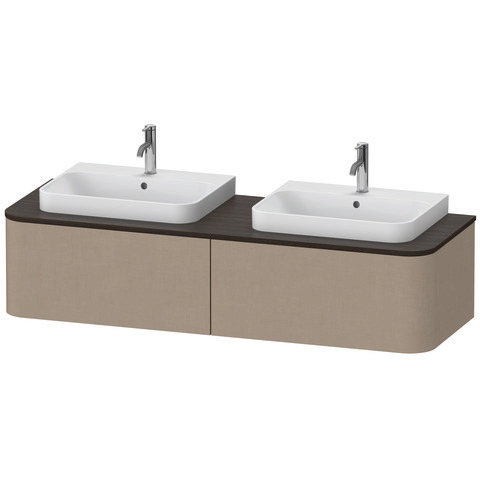 Duravit Waschtischunterschrank wandhängend „Happy D.2 Plus“ 160 × 35,4 × 55 cm