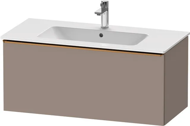 Duravit Waschtischunterschrank wandhängend „D-Neo“ 101 × 44 × 46,2 cm Basalt Matt