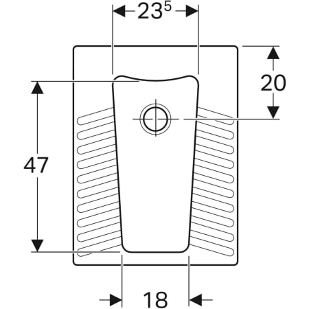 Publica Hock-WC: B=45cm, H=18cm, T=60cm, weiß Publica Hock-WC: B=45cm, H=18cm, T=60cm, weiß