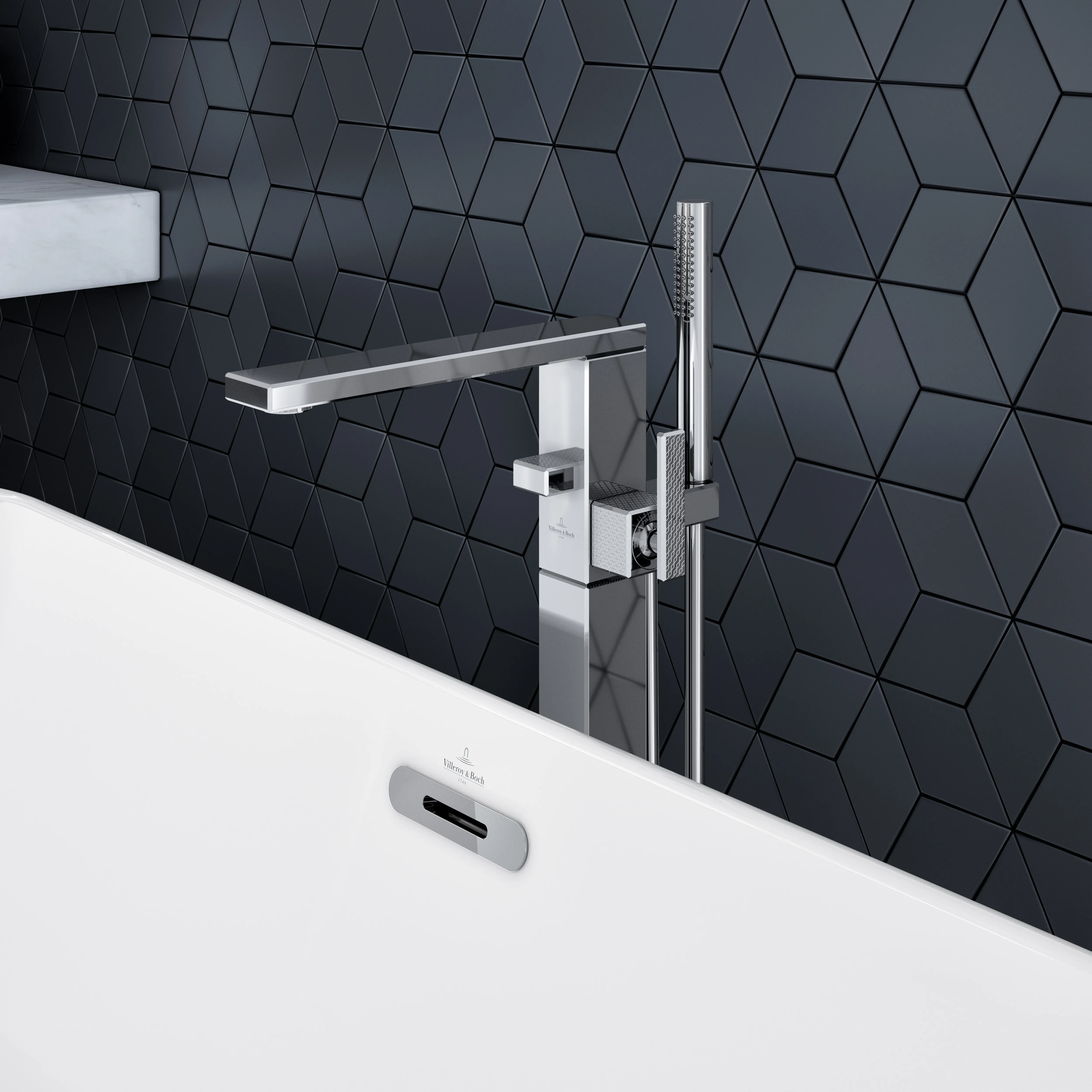 Einhand-Wannenarmatur „Mettlach“ Ausladung 237 mm in Chrom Einhand-Wannenarmatur „Mettlach“ Ausladung 237 mm in Chrom