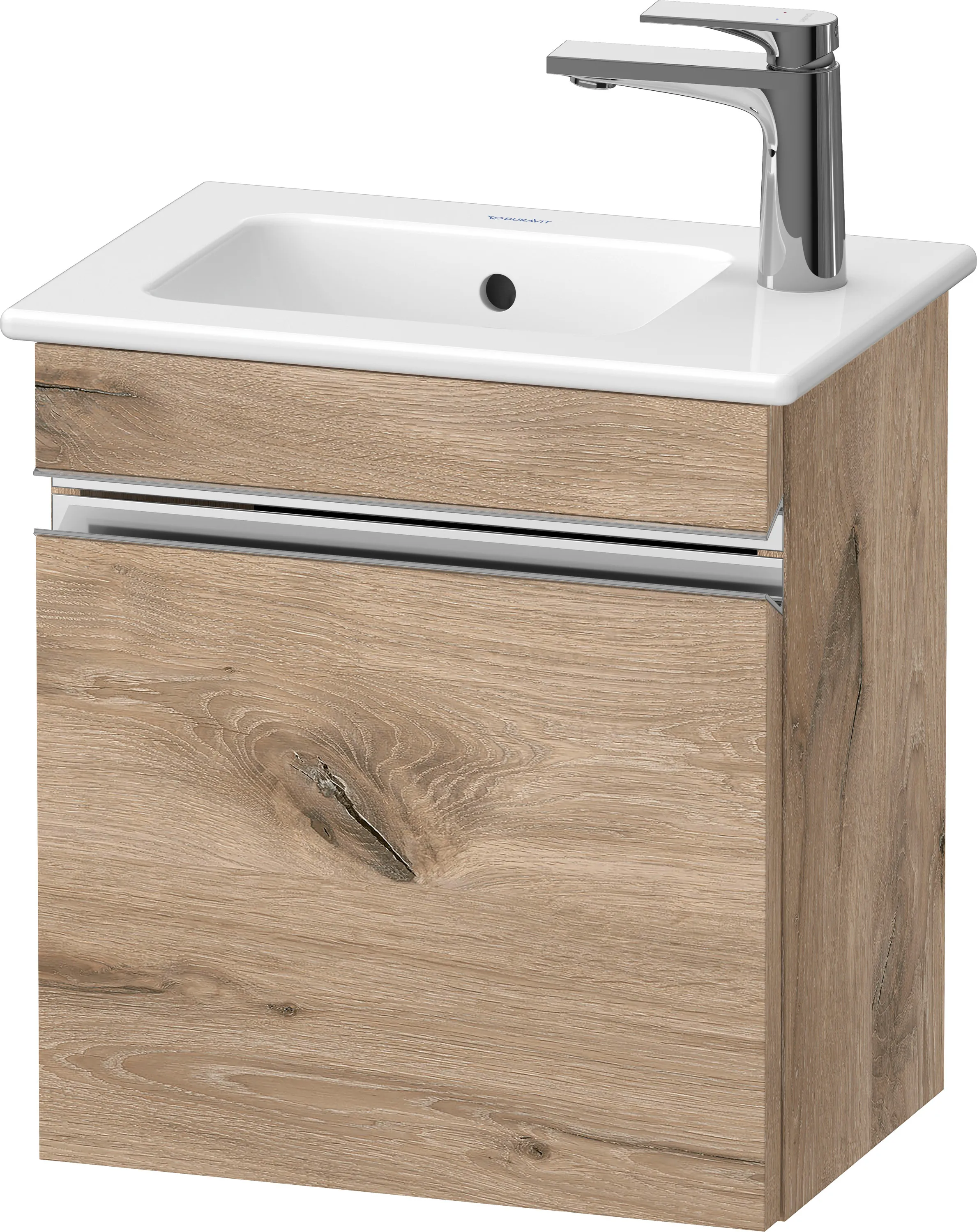 Duravit Waschtischunterschrank „Sivida“ 40 × 44,3 × 28,7 cm Eiche Marmoriert