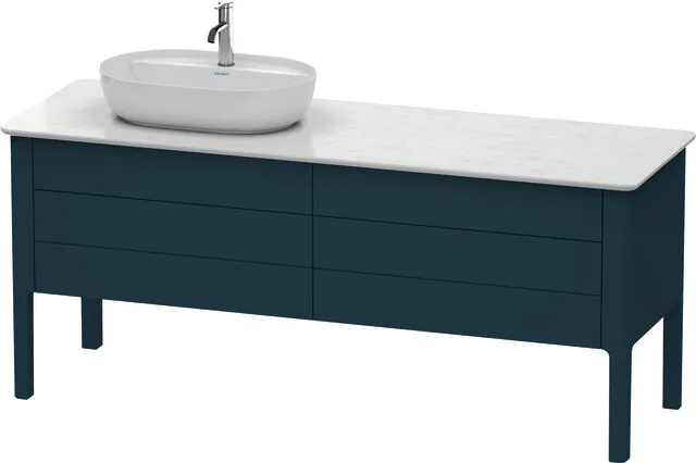 Duravit Waschtischunterschrank bodenstehend „Luv“ 173,3 × 74,3 × 57 cm Nachtblau Seidenmatt Duravit Waschtischunterschrank bodenstehend „Luv“ 173,3 × 74,3 × 57 cm Nachtblau Seidenmatt