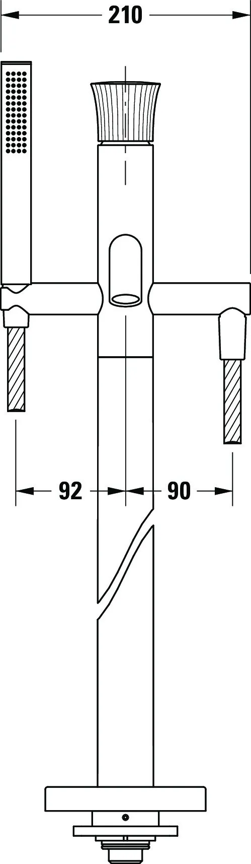 Einhand-Wannenarmatur „White Tulip“ Ausladung 200 mm in Chrom Einhand-Wannenarmatur „White Tulip“ Ausladung 200 mm in Chrom
