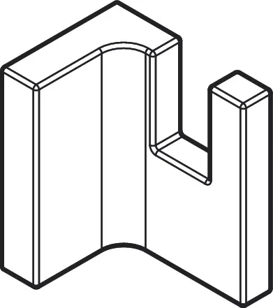 Hansgrohe AXOR Universal Rectangular Handtuchhaken, Chrom Hansgrohe AXOR Universal Rectangular Handtuchhaken, Chrom