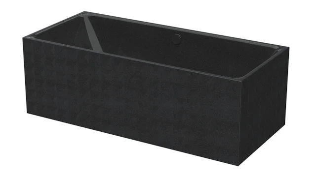 Bette Badewanne „BetteLoft Ornament“ freistehend rechteck 181 × 81 cm in Midnight Bette Badewanne „BetteLoft Ornament“ freistehend rechteck 181 × 81 cm in Midnight