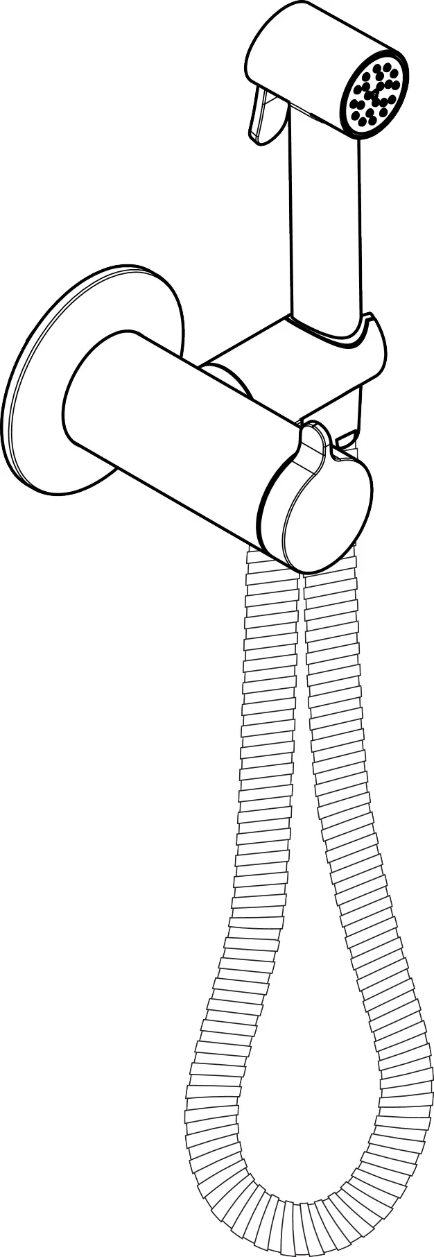 Hansgrohe AXOR Bidette Showers Handbrause, Chrom, Brauseschlauch 1.250 mm, max. Durchfluss 4,4 l/min, voreinstellbare Temperatur