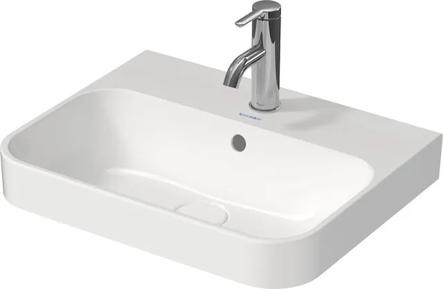 Aufsatzwaschtisch „Happy D.2 Plus“, mit Überlauf, Hahnlochposition mittig Aufsatzwaschtisch „Happy D.2 Plus“, mit Überlauf, Hahnlochposition mittig
