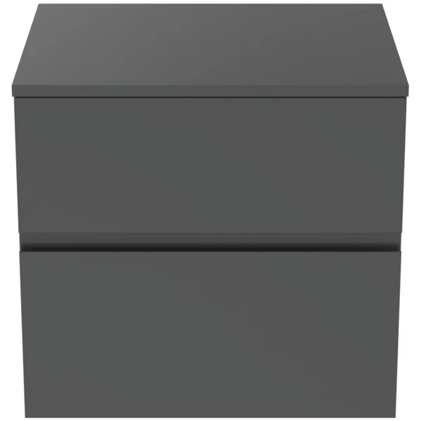 Ideal Standard Waschtischunterschrank Finesse 602x505x558mm 2 Auszüge Anthrazit matt