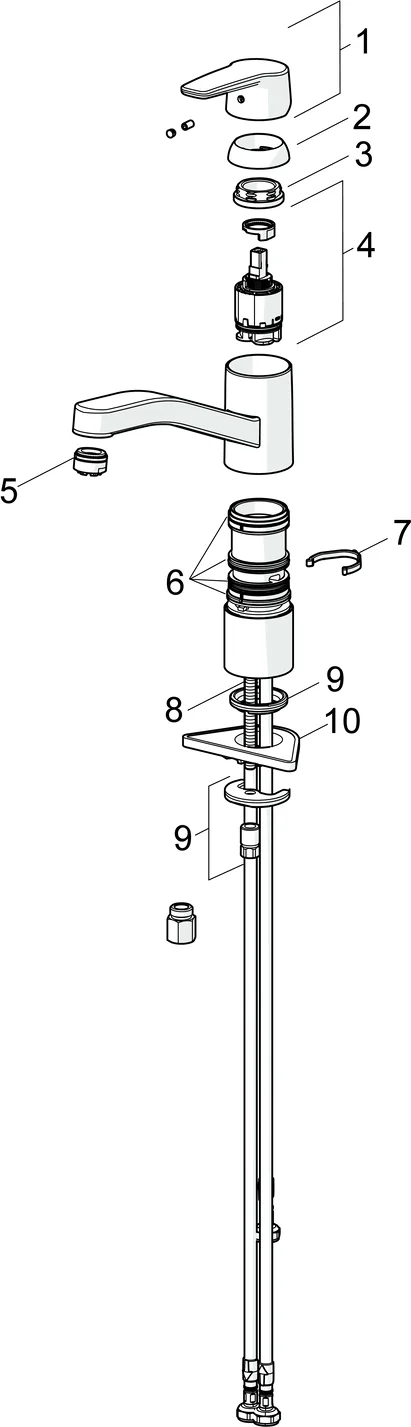 Hansa Hansapolo 2017 Küchenarmatur, Einhebelmischer Niederdruck Chrom
