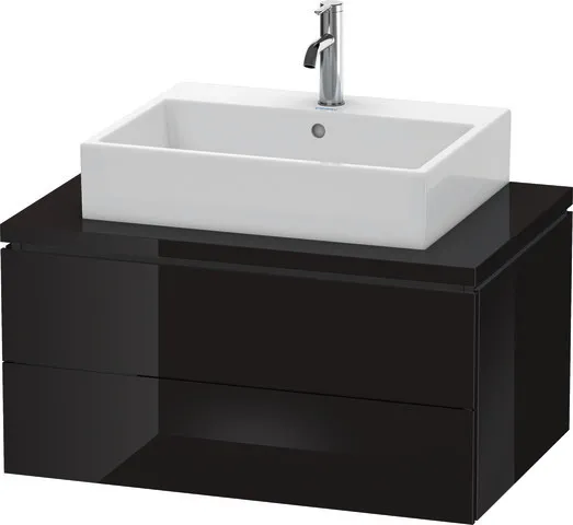 Duravit Waschtischunterschrank wandhängend „L-Cube“ 82 × 40 × 54,7 cm Schwarz Hochglanz Duravit Waschtischunterschrank wandhängend „L-Cube“ 82 × 40 × 54,7 cm Schwarz Hochglanz