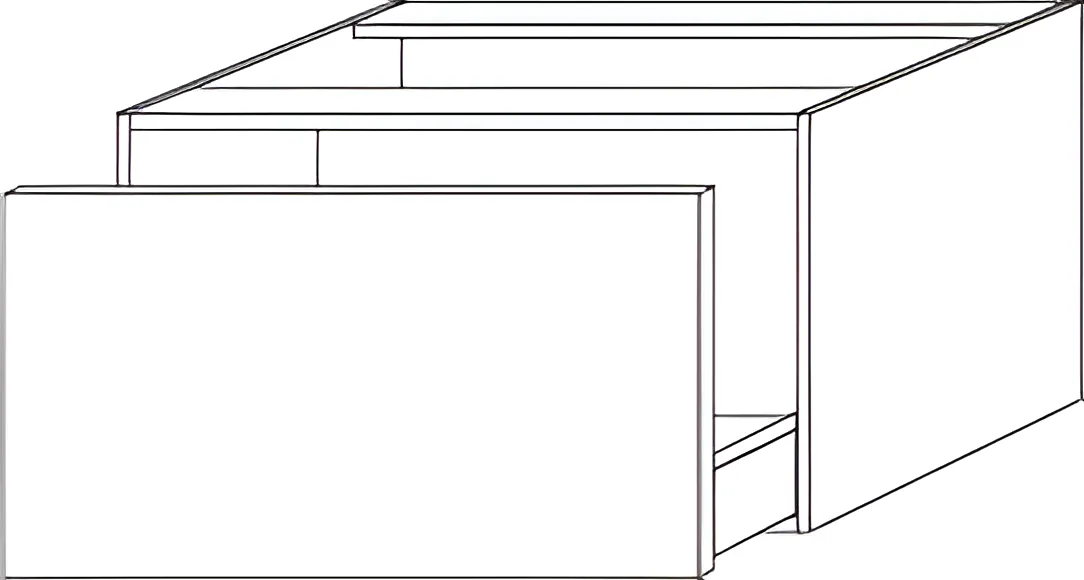 Sanipa Anbauschrank „2morrow“ 600 × 340 × 520 mm in Sandgrau (matt)