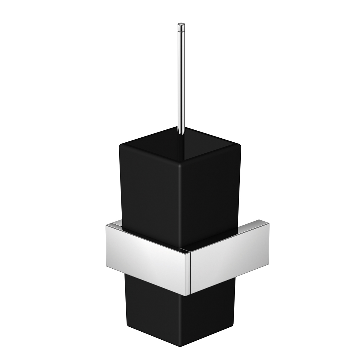 Serie 460 Bürstengarnitur mit Glas, satiniert schwarz Serie 460 Bürstengarnitur mit Glas, satiniert schwarz