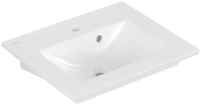 Villeroy & Boch Handwaschbecken „Venticello“ 500 × 420 × 150 mm, mit Hahnlochbohrung, Hahnlochposition mittig in Weiß Alpin Villeroy & Boch Handwaschbecken „Venticello“ 500 × 420 × 150 mm, mit Hahnlochbohrung, Hahnlochposition mittig in Weiß Alpin