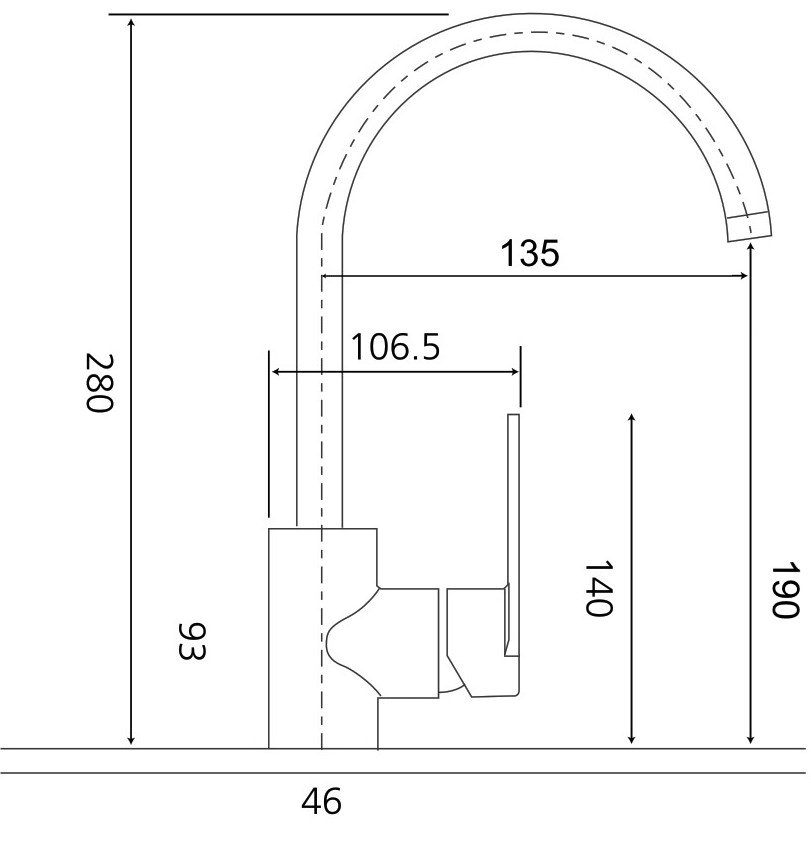 Waschtisch-Einhandbatterie AqvaBasic III - seitlicher Hebel - Klick-Klack-Ablaufgarnitur 1"1/4 - Kartusche mit keramischen Dichtscheiben - Heißwassersperre - Wassermengendurchflussregulierung - flexible Druckschläuche 3/8", DVGW W270 - P-IX 19260/IA -