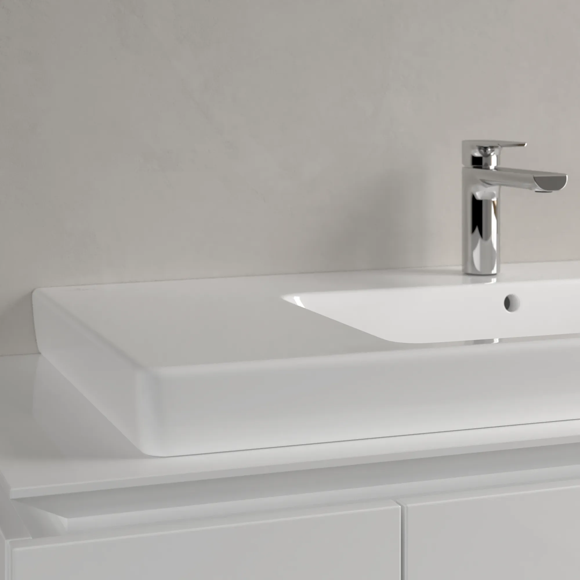 Villeroy & Boch Wandwaschtisch geschliffen „Subway 2.0“ 1000 × 480 × 180 mm, mit Hahnlochbohrung, Hahnlochposition mittig, mit Hahnlochbank in Weiß Alpin Villeroy & Boch Wandwaschtisch geschliffen „Subway 2.0“ 1000 × 480 × 180 mm, mit Hahnlochbohrung, Hahnlochposition mittig, mit Hahnlochbank in Weiß Alpin