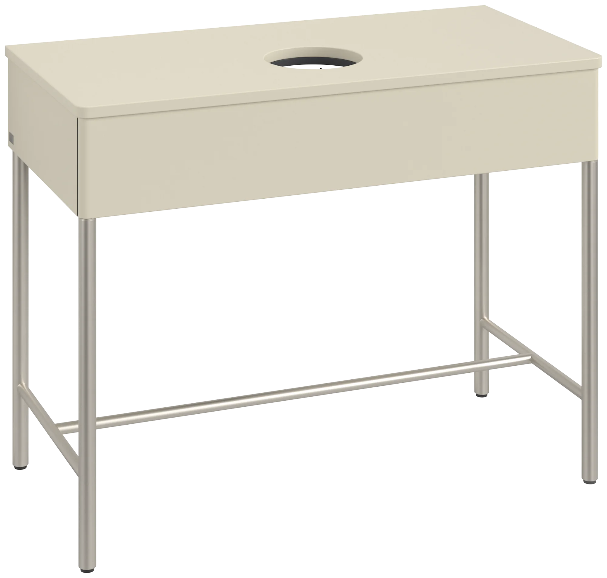 Villeroy & Boch Waschbeckenunterschrank Artis K61010, Silk Grey Matt Lacquer, 1000x782x500mm, mit Metallgestell und Push-to-open Funktion Villeroy & Boch Waschbeckenunterschrank Artis K61010, Silk Grey Matt Lacquer, 1000x782x500mm, mit Metallgestell und Push-to-open Funktion