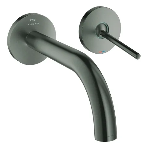 Grohe Atrio 2-Loch-Waschtischbatterie Wandmontage hard graphite geb. Grohe Atrio 2-Loch-Waschtischbatterie Wandmontage hard graphite geb.